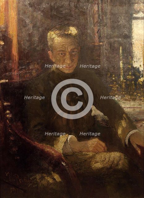 Portrait of Alexander Kerensky (1881-1970), 1917-1918. Creator: Repin, Ilya Yefimovich (1844-1930).