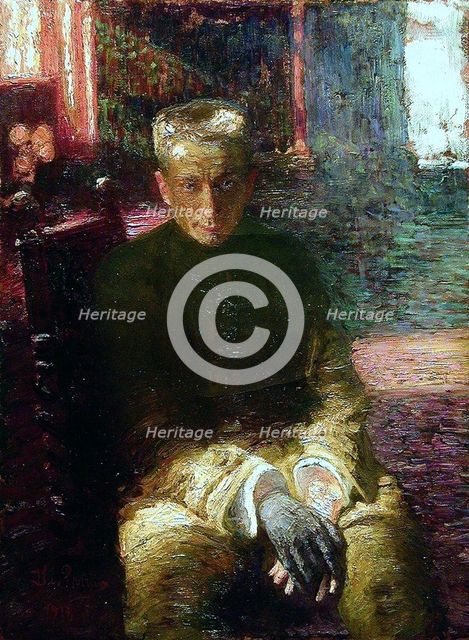 Portrait of Alexander Kerensky (1881-1970), 1918. Artist: Repin, Ilya Yefimovich (1844-1930)
