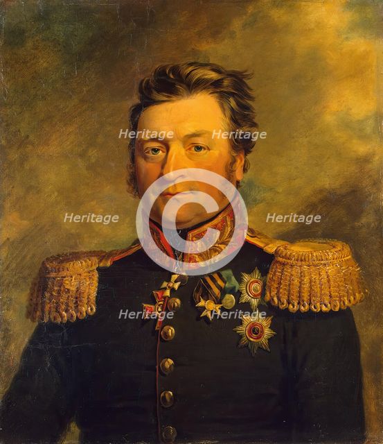 Portrait of Alexander L. Voinov (1768/70-1832), 1822. Creator: George Dawe.
