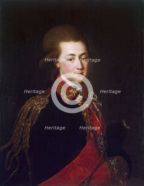Portrait of Alexander Lanskoi, 1775. Creator: Unknown.
