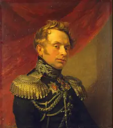 Portrait of Alexander P. Teslev (1778-1847), 1822. Creators: George Dawe, Workshop of George Dawe