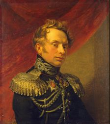 Portrait of Alexander P. Teslev (1778-1847), 1822. Creators: George Dawe, Workshop of George Dawe