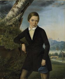 Portrait of Alexander Sokolovsky in Childhood, 1849. Creator: Thomas Witlam Atkinson