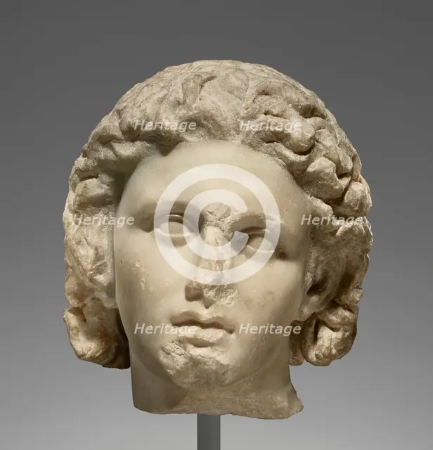 Portrait of Alexander the Great; Head of Alexander the Great, about 320 BC. Creator: Unknown.