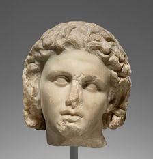Portrait of Alexander the Great; Head of Alexander the Great, about 320 BC. Creator: Unknown