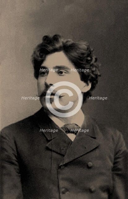 Portrait of Alexander Valentinovich Amfiteatrov (1862-1938). Creator: Anonymous.