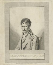 Portrait of Alexander von Humboldt (1769-1859), 1805. Creator: Desnoyers, Auguste Gaspard Louis (1779-1857)