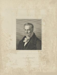 Portrait of Alexander von Humboldt (1769-1859), c. 1850. Creator: Breitkopf & Härtel