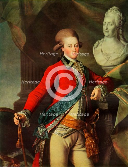 'Portrait of Alexandr Dmitrievich Lansky', 1782, (1965).  Creator: Dmitry Levitsky.