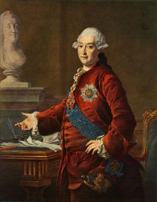 Portrait of Alexandr Mikhailovich Golitsyn 1772, (1965). Creator: Dmitry Levitsky