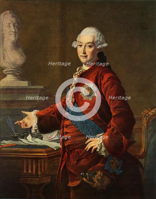 'Portrait of Alexandr Mikhailovich Golitsyn', 1772, (1965). Creator: Dmitry Levitsky.