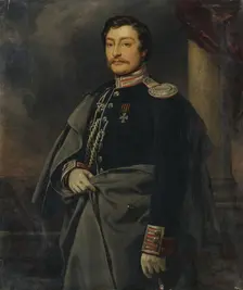 Portrait of Alexandr Pavlovich Benckendorff, mid 19th century. Creator: Charles Auguste Guillaume Steuben