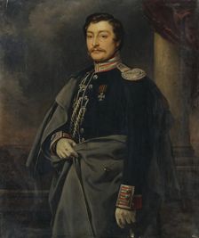 Portrait of Alexandr Pavlovich Benckendorff, mid 19th century. Creator: Charles Auguste Guillaume Steuben