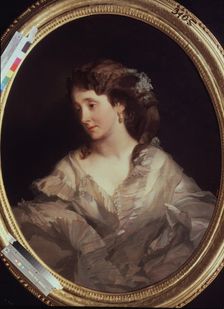 Portrait of Alexandra Chelischeva, 1860s-1870s. Artist: Makarov, Ivan Kosmich (1822-1897)
