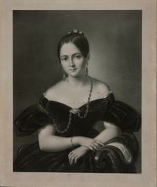 Portrait of Alexandra Smirnova-Rosset (1809-1882), 1830-1840s