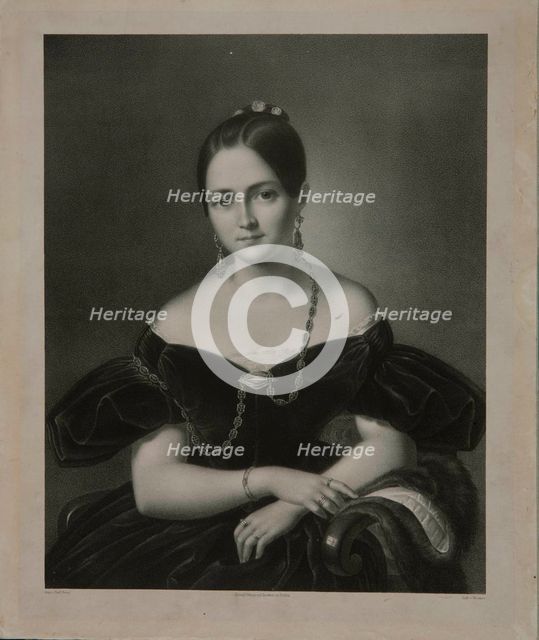 Portrait of Alexandra Smirnova-Rosset (1809-1882), 1830-1840s.