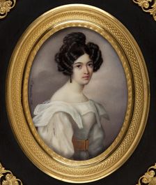 Portrait of Alexandra Smirnova-Rosset (1809-1882), c. 1830. Creator: Martin, E. (active ca 1830)