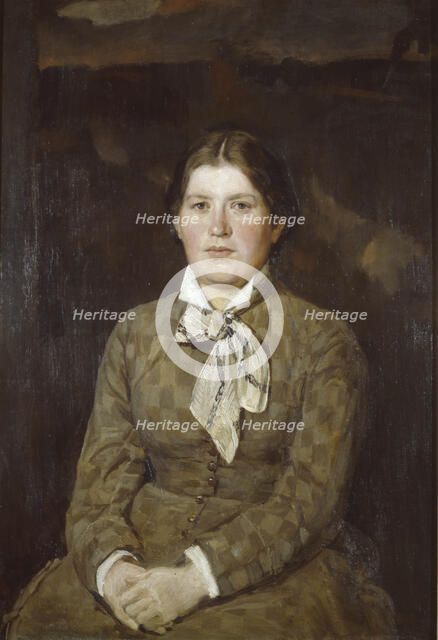 Portrait of Alexandra Vladimirovna Vasnetsova, the Artist's Wife, 1878. Artist: Vasnetsov, Viktor Mikhaylovich (1848-1926)