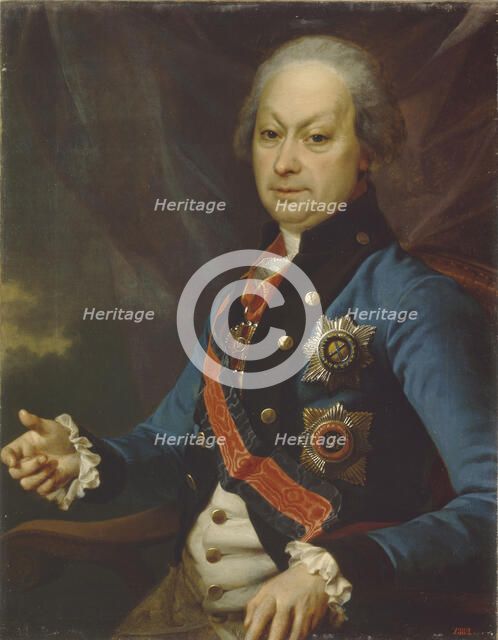 Portrait of Alexey Melgunov (1722-1788), 1790. Artist: Levitsky, Dmitri Grigorievich (1735-1822)