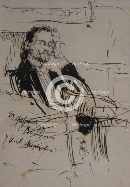 Portrait of Alexey Alexandrovich Bakhrushin (1865-1929), 1908. Artist: Vinogradov, Sergei Arsenyevich (1869-1938)