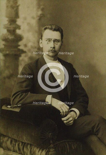 Portrait of Alexey Alexandrovich Bakhrushin (1865-1929), c. 1900. Creator: Photo studio Franz Opitz, Moscow  .
