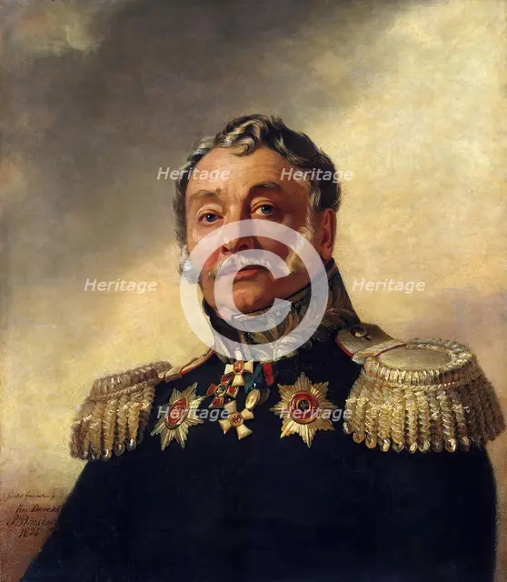 Portrait of Alexey V. Ilovaisky (1767-1842) (1st), 1825. Creator: George Dawe.