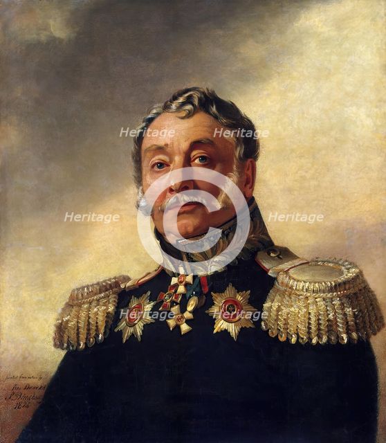 Portrait of Alexey V. Ilovaisky (1767-1842) (1st), 1825. Creator: George Dawe.