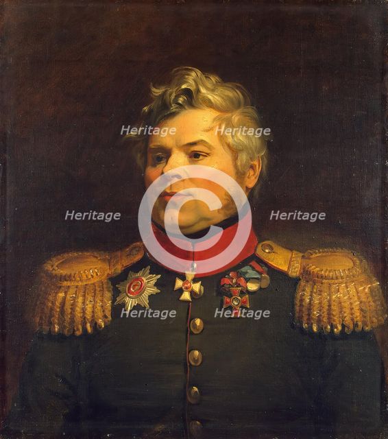 Portrait of Alexey Yu. Gamin (Hamen) (1773-1829), 1822. Creator: Workshop of George Dawe.