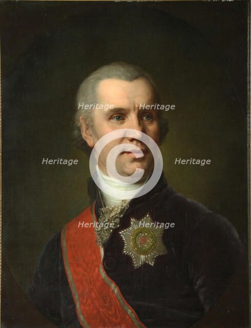 Portrait of Alexei Cyprian Rokosowski, before 1804. Artist: Borovikovsky, Vladimir Lukich (1757-1825)