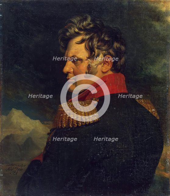 Portrait of Alexei P. Yermolov (1772/77-1861), 1824. Creator: George Dawe.