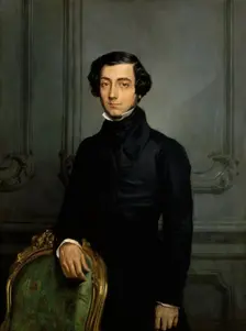 Portrait of Alexis de Tocqueville (1805-1859). Artist: Chassériau, Théodore (1819-1856)