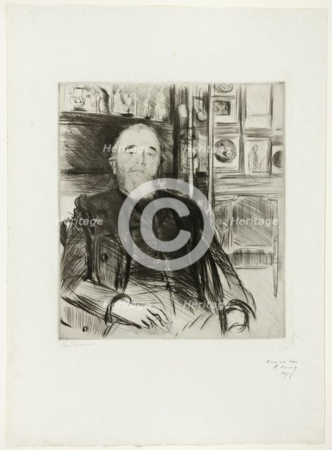 Portrait of Alexis Rouart, 1897. Creator: Paul Helleu.
