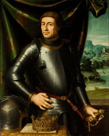 Portrait of Alfonso V (1396-1458), King of Aragon, 1557. Creator: Juanes, Juan de (c. 1507-1579)