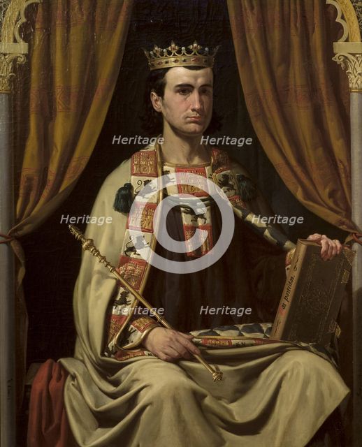 Portrait of Alfonso X (1221-1284), King of Castile, León and Galicia.