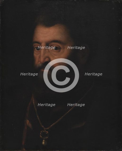 Portrait of Alfonso d'Este Duke of Ferrara, late 16th or early 17th century. Creator: Unknown.