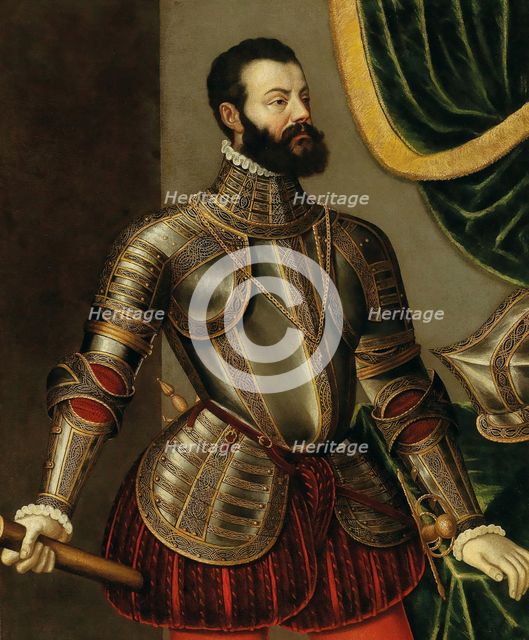 Portrait of Alfonso d'Avalos (1502-1546). Creator: Galeazzi, Agostino (1523-1576/79).