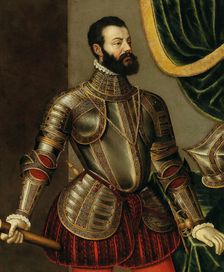 Portrait of Alfonso d'Avalos (1502-1546). Creator: Galeazzi, Agostino (1523-1576/79)