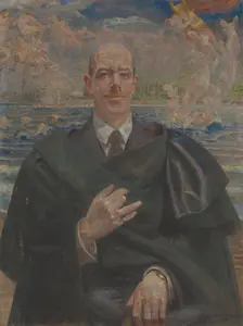 Portrait of Alfred Biesiadecki, 1919. Creator: Jacek Malczewski