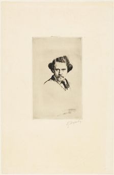 Portrait of Alfred Cadart, 1875. Creator: Marcellin Desboutin