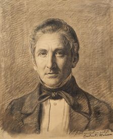 Portrait of Alfred Hage, 1851. Creator: Constantin Hansen