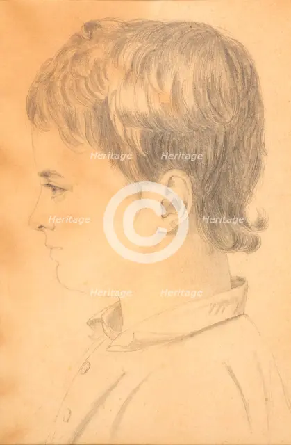 Portrait of Alfred Hage, 1800s. Creator: Johanne Vilhelmine Bissen.