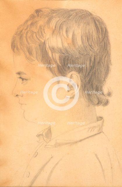 Portrait of Alfred Hage, 1800s. Creator: Johanne Vilhelmine Bissen.