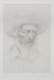 Portrait of Alfred Lord Tennyson. Creator: Alphonse Legros (French, 1837-1911)