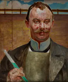 Portrait of Alfred Stepek, 1901. Creator: Jacek Malczewski
