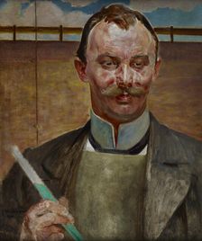 Portrait of Alfred Stepek, 1901. Creator: Jacek Malczewski