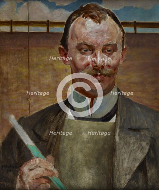 Portrait of Alfred Stepek, 1901. Creator: Jacek Malczewski.