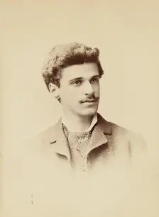 Portrait of Alfred Stieglitz, 1880s. Creator: Edward C Dana
