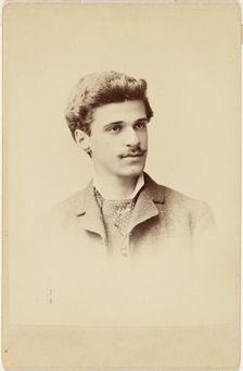 Portrait of Alfred Stieglitz, 1880s. Creator: Edward C Dana