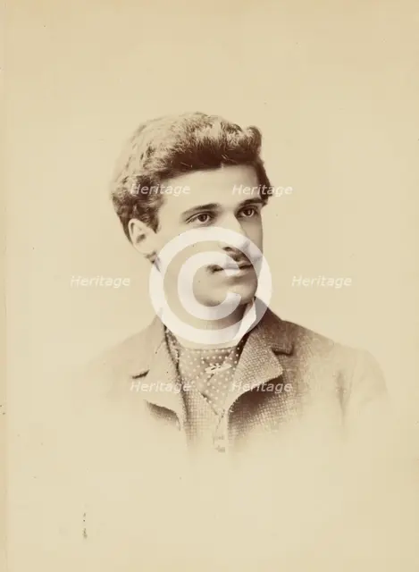 Portrait of Alfred Stieglitz, 1880s. Creator: Edward C Dana.