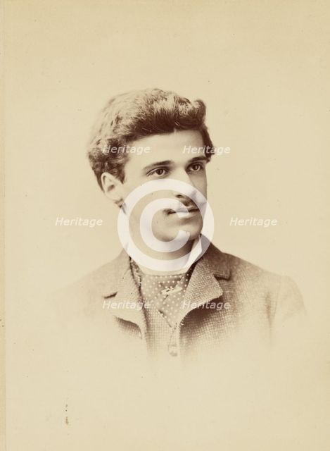 Portrait of Alfred Stieglitz, 1880s. Creator: Edward C Dana.